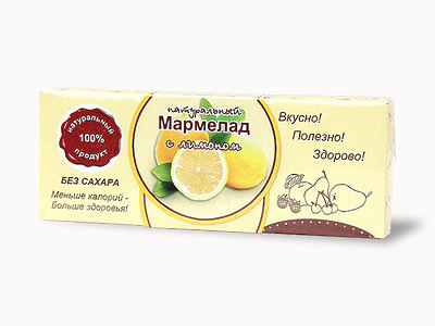  Мармелад натуральный "Лимон" 140г в Ржеве