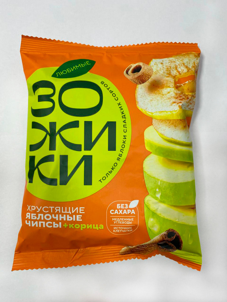  Зожики Яблочные+корица чипсы, 25г  в Ржеве