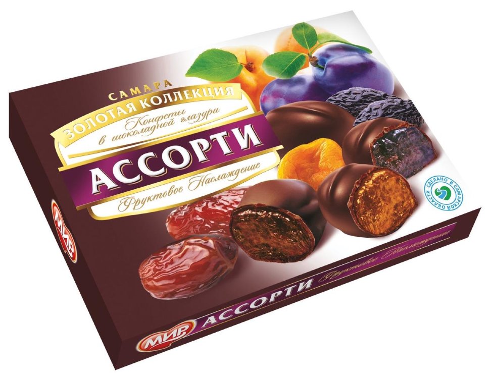  КФ МИР Фруктовое наслаждение (набор шоколадных конфет) 170г в Ржеве